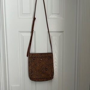 Madewell Brown Leopard Crossbody Bag